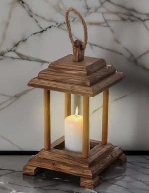 Hanging Wooden Candle Holder – Handmade Home Decor by Krafted Kingdom