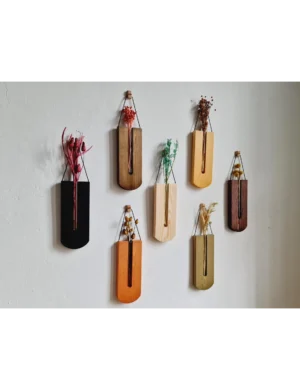 PR SR 42, Set of 7 Wooden Wall Propagation Stations – Indoor Planter Vases – Big Sale Gift Set