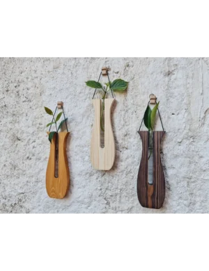 PR SR 46, Propagation Station – Set of 3 Wooden Wall Planters for Indoor & Outdoor Decor