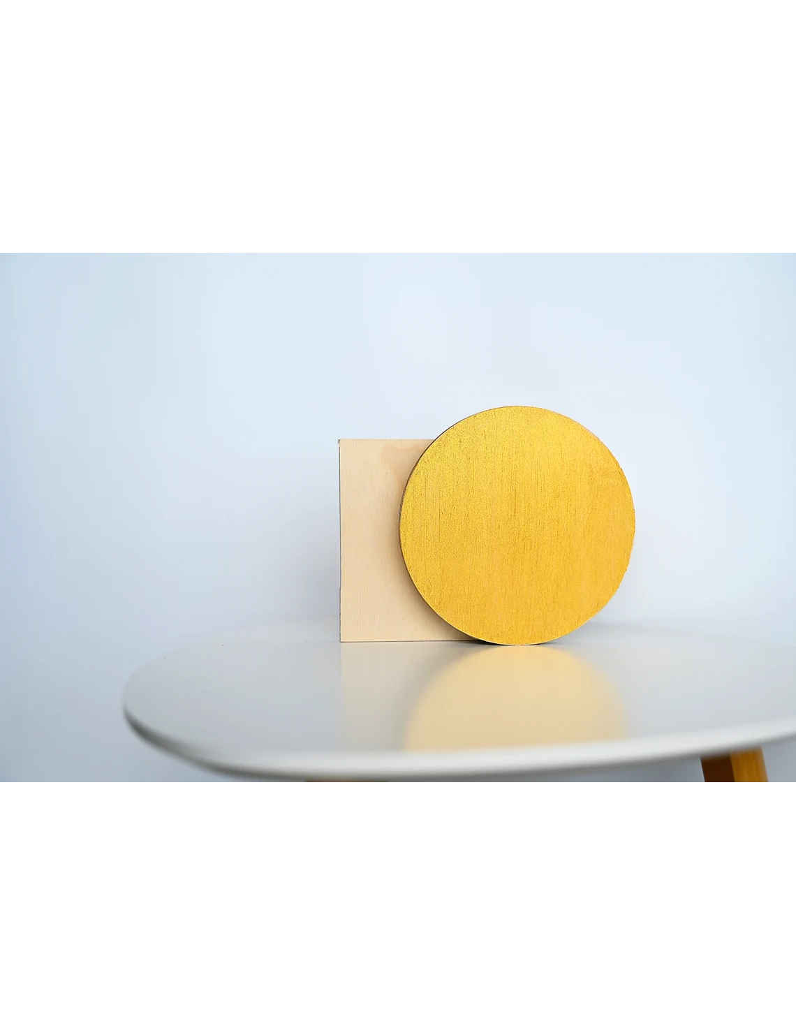 PR SR 72, Gold Geometric Wooden Bud Vase – Nordic Decor for Dried Flowers, Host Gift - Image 4