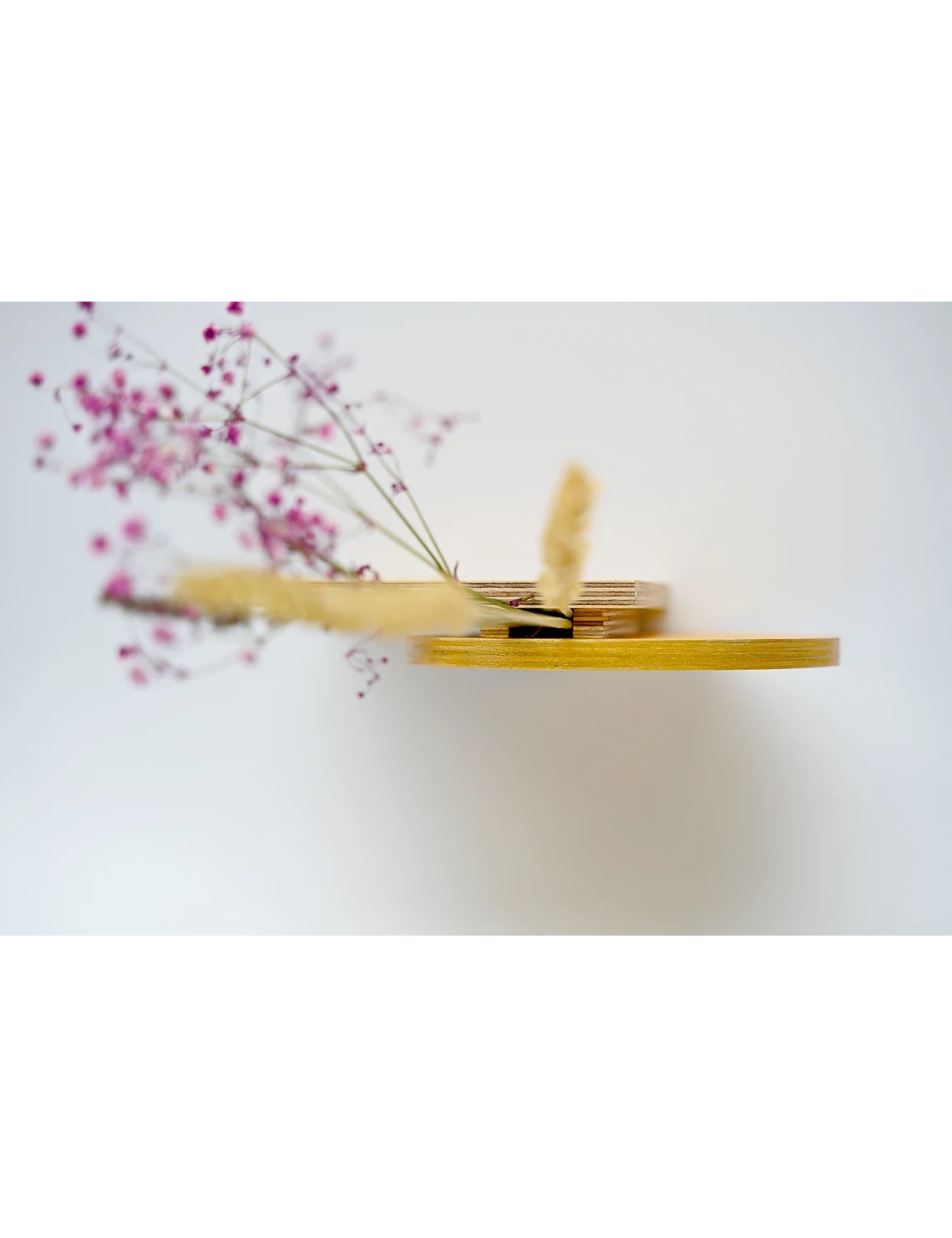 PR SR 72, Gold Geometric Wooden Bud Vase – Nordic Decor for Dried Flowers, Host Gift - Image 5