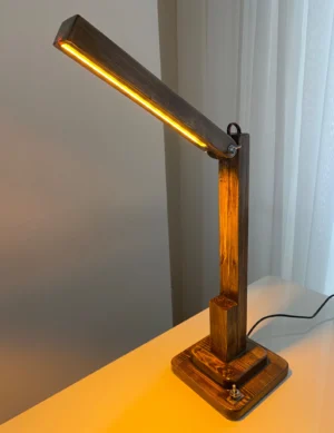 TL SR2, Handmade Wooden LED Desk Lamp – Modern Table Light