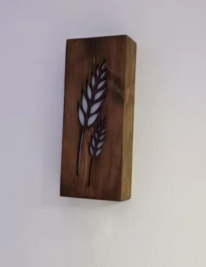 TL Sr 24, Wooden Wall Lamp – Handmade Light Fixture