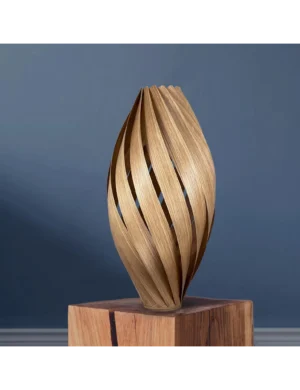 TL SR 34, Handcrafted Oak Floor Lamp – Ardere Collection by Krafted Kingdom