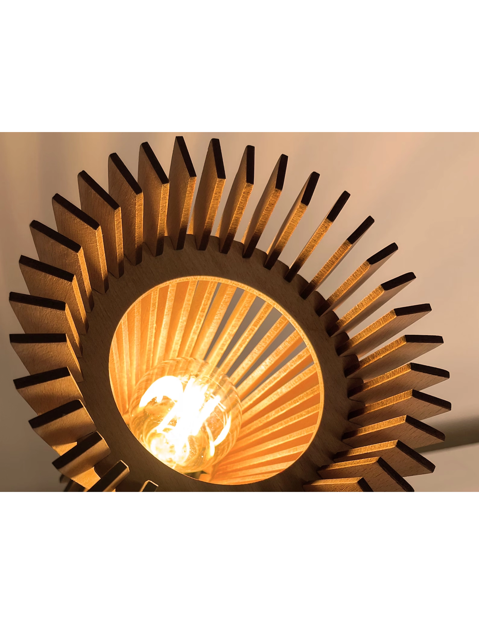 TL SR 43, Mid-Century Wooden Desk Lamp – Bedside & Table Lighting by Krafted Kingdom - Image 6