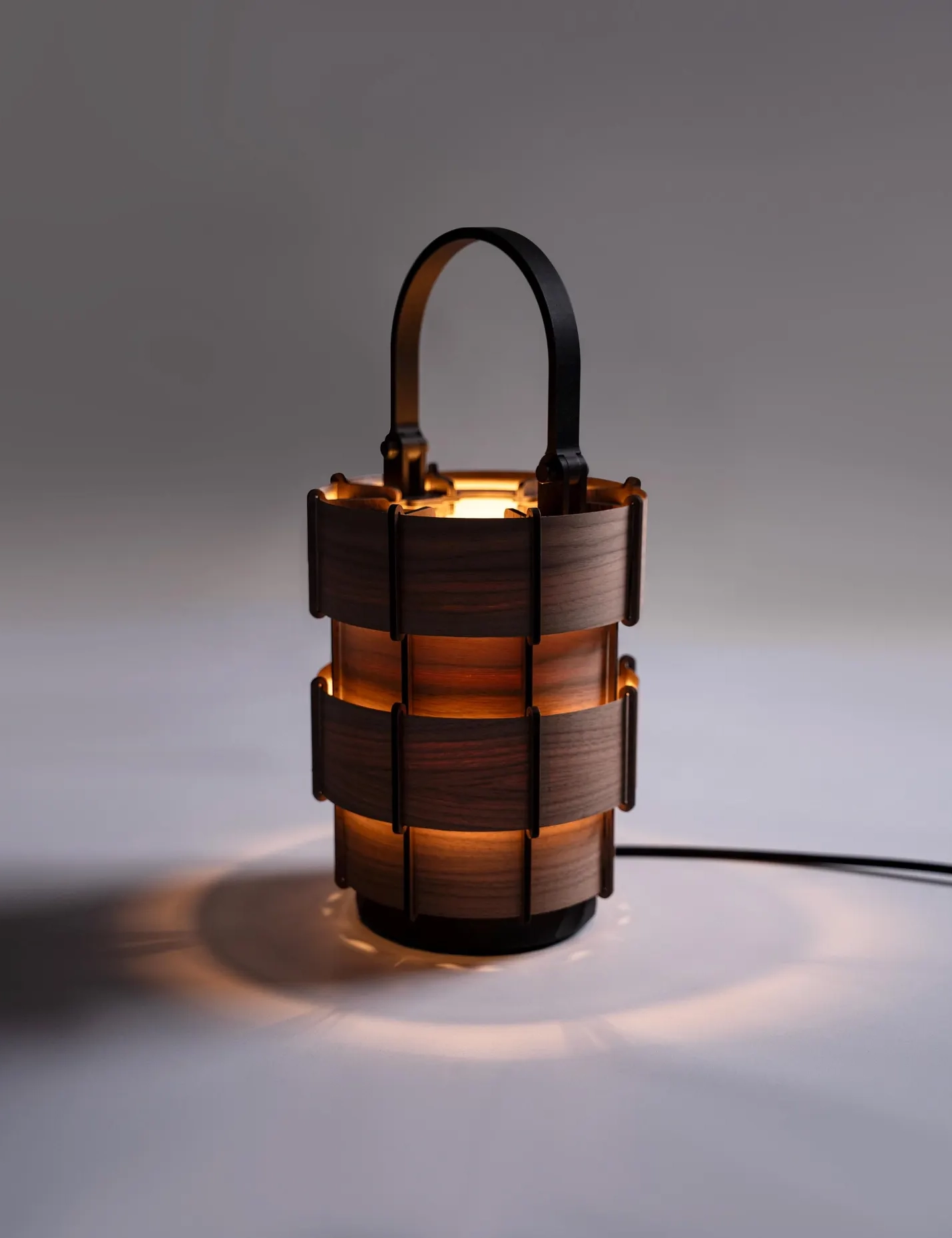 TL Sr 66, Walnut Table Lamp – Handmade Mid-Century Bookshelf & Bedside Light for Modern Decor - Image 2