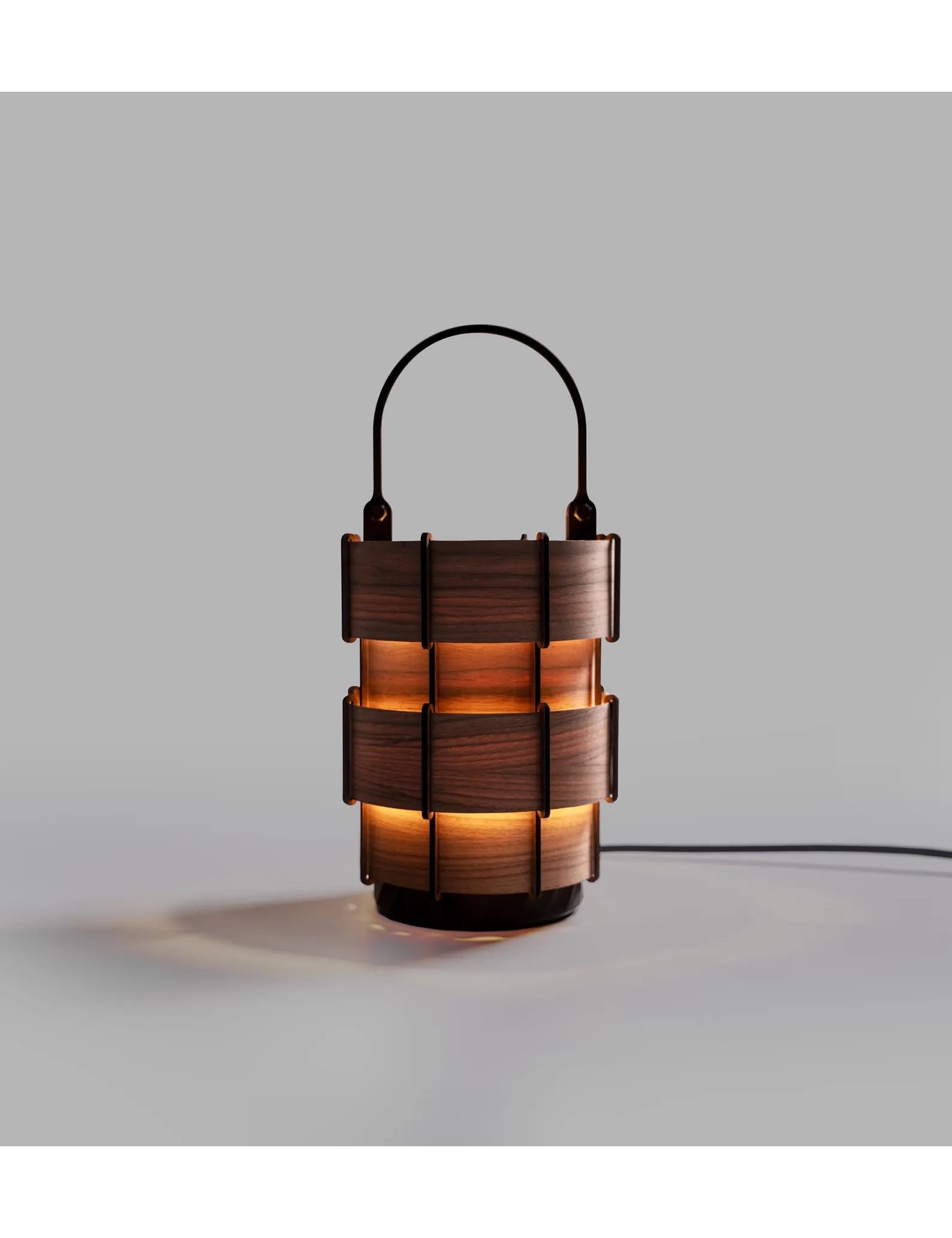 TL Sr 66, Walnut Table Lamp – Handmade Mid-Century Bookshelf & Bedside Light for Modern Decor - Image 3