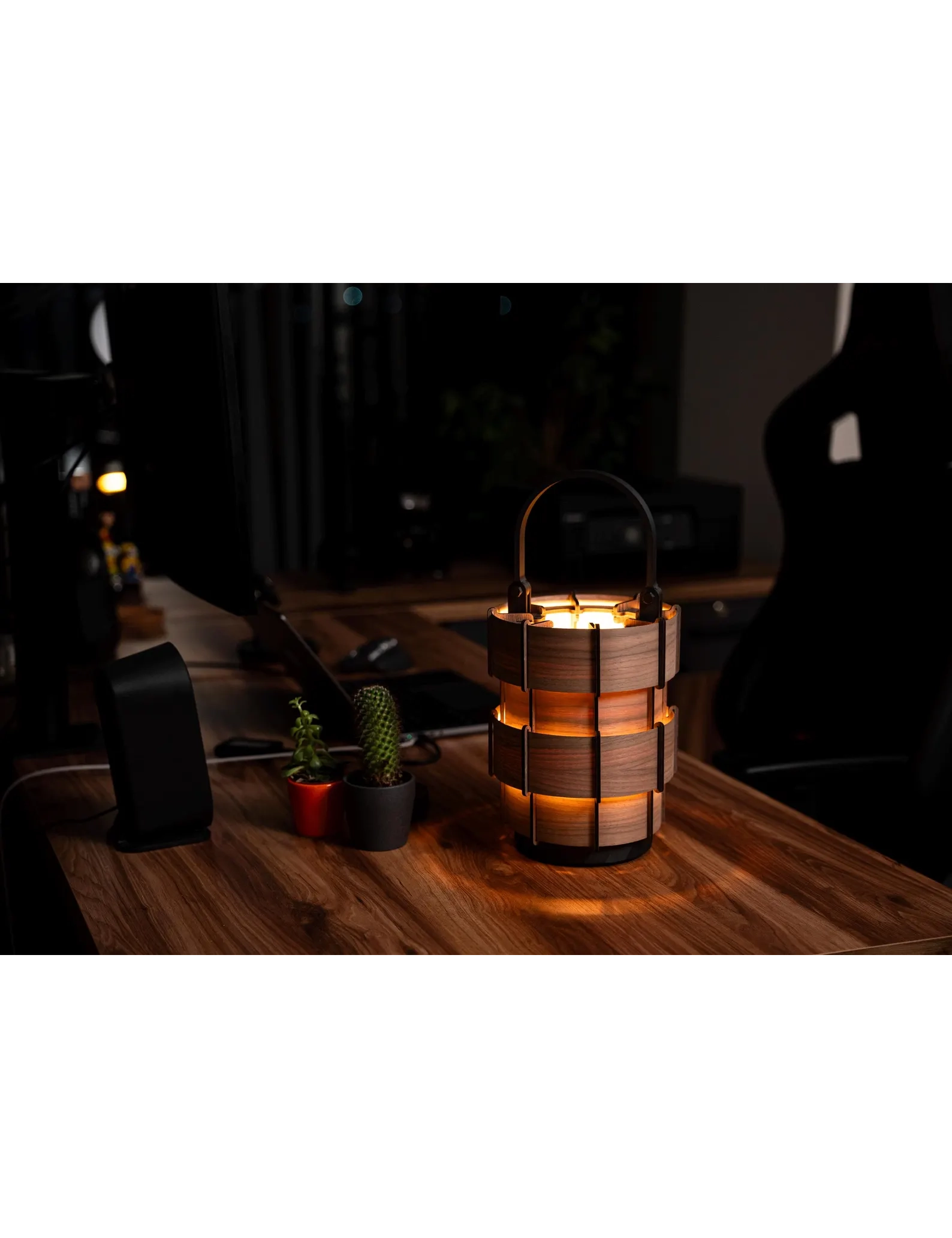 TL Sr 66, Walnut Table Lamp – Handmade Mid-Century Bookshelf & Bedside Light for Modern Decor - Image 4