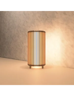 TL Sr 68, Wooden Desk Lamp – Handmade Bedside Light for Bedroom & Meditation Spaces