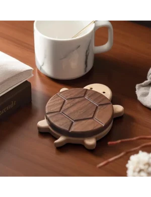 Solid Walnut Handmade Wooden Coaster by Krafted Kingdom