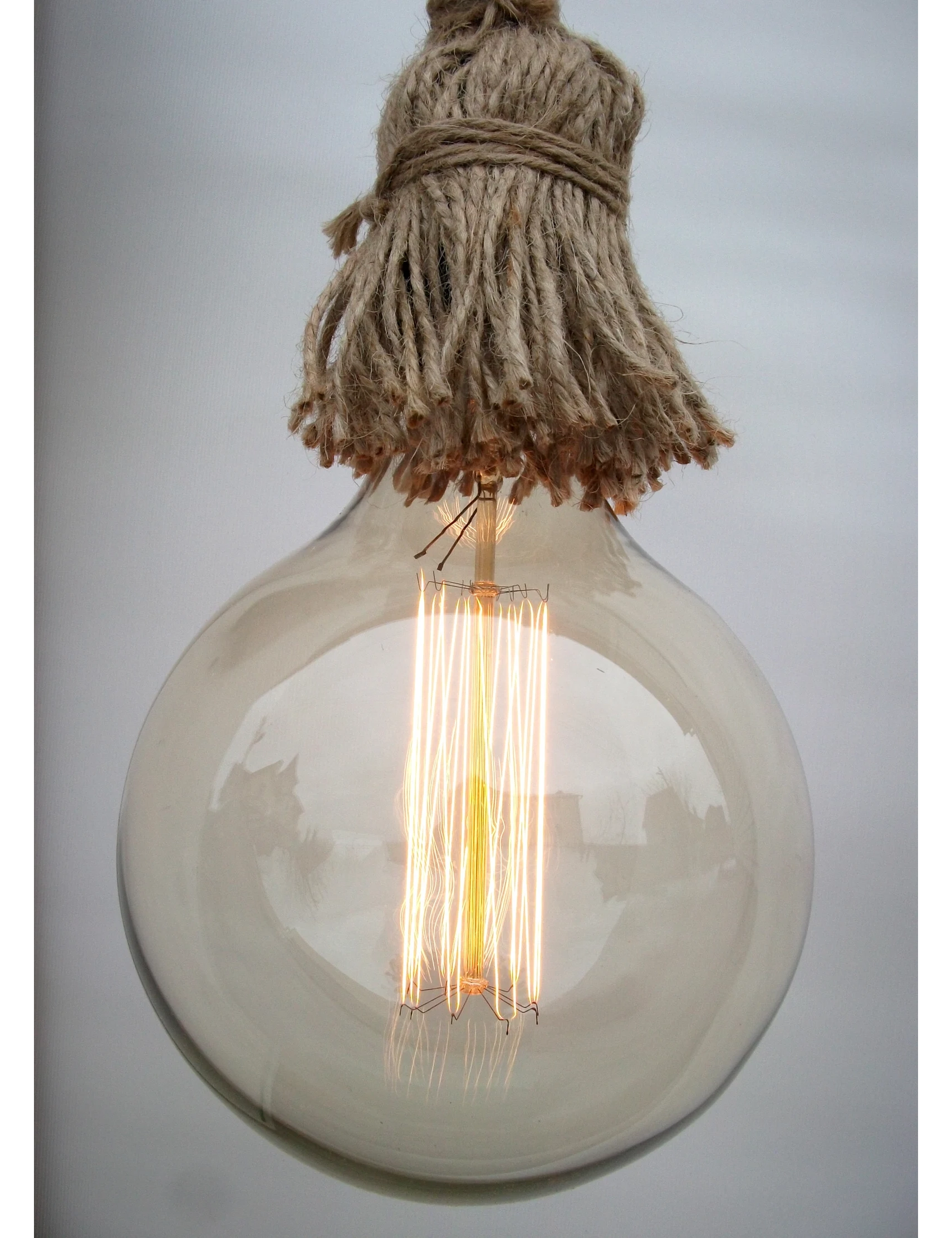 Handmade Rope & Aged Wood Wall Sconce – Vintage Wooden Fixture by Krafted Kingdom - Image 2