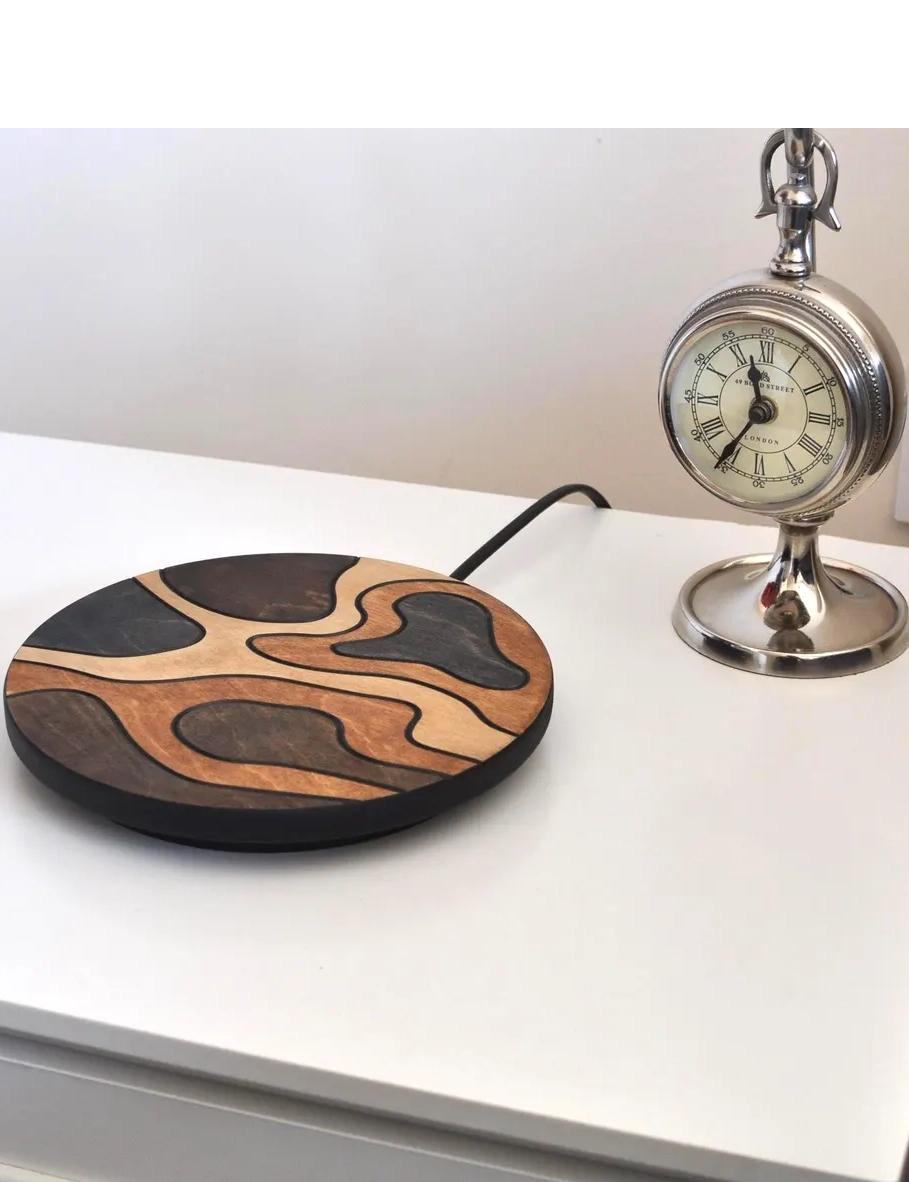 Handmade Plug-In Wall Sconce – Wooden Bedside Lamp & Wall Light by Krafted Kingdom - Image 4