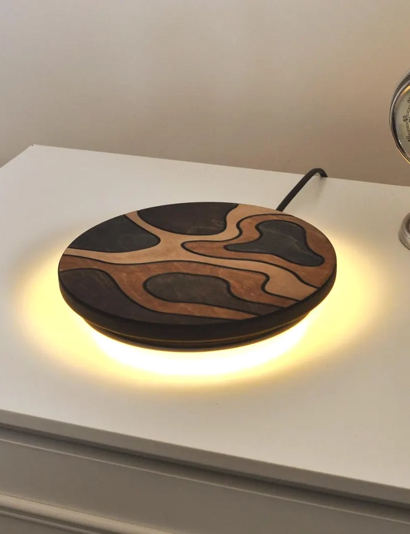 Handmade Plug-In Wall Sconce – Wooden Bedside Lamp & Wall Light by Krafted Kingdom - Image 7