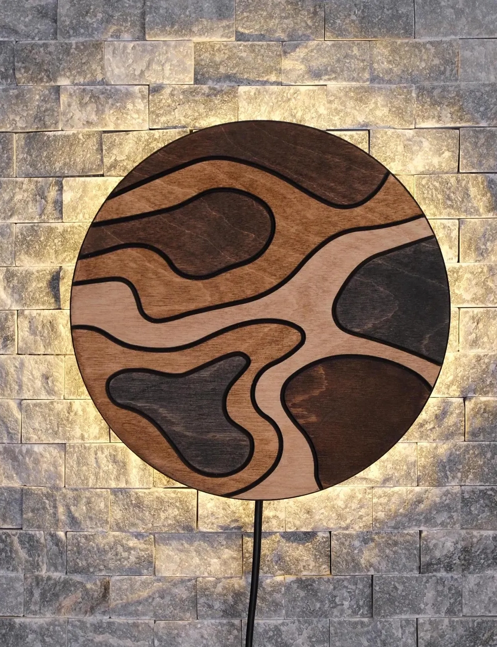 Handmade Plug-In Wall Sconce – Wooden Bedside Lamp & Wall Light by Krafted Kingdom