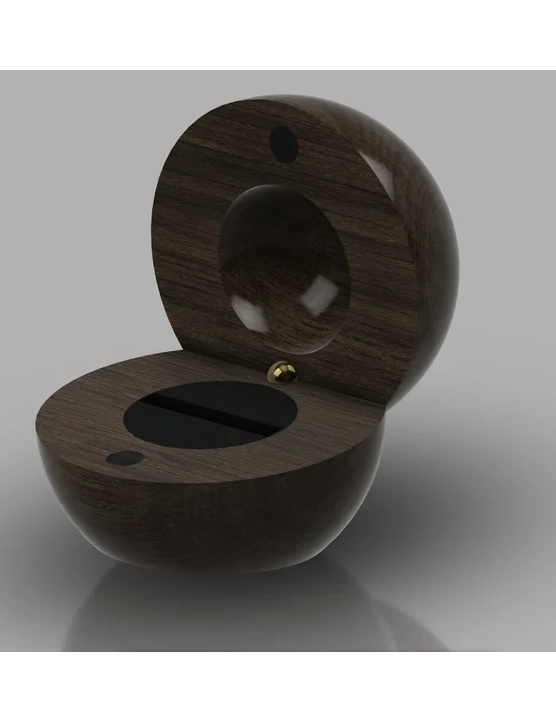 WB SR 4, Unique Ring Box Handcrafted from Premium Natural Wood By Krafted Kingdom - Image 5