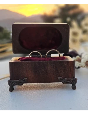 VB SR 15, Handcrafted Premium Quality Natural Wood Vintage Keepsake Box By Krafted Kingdom